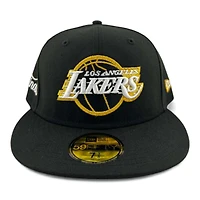 Los Angeles Lakers Black "Royalty Collection"  NBA Finals Patch UV New Era 59FIFTY Fitted Hat