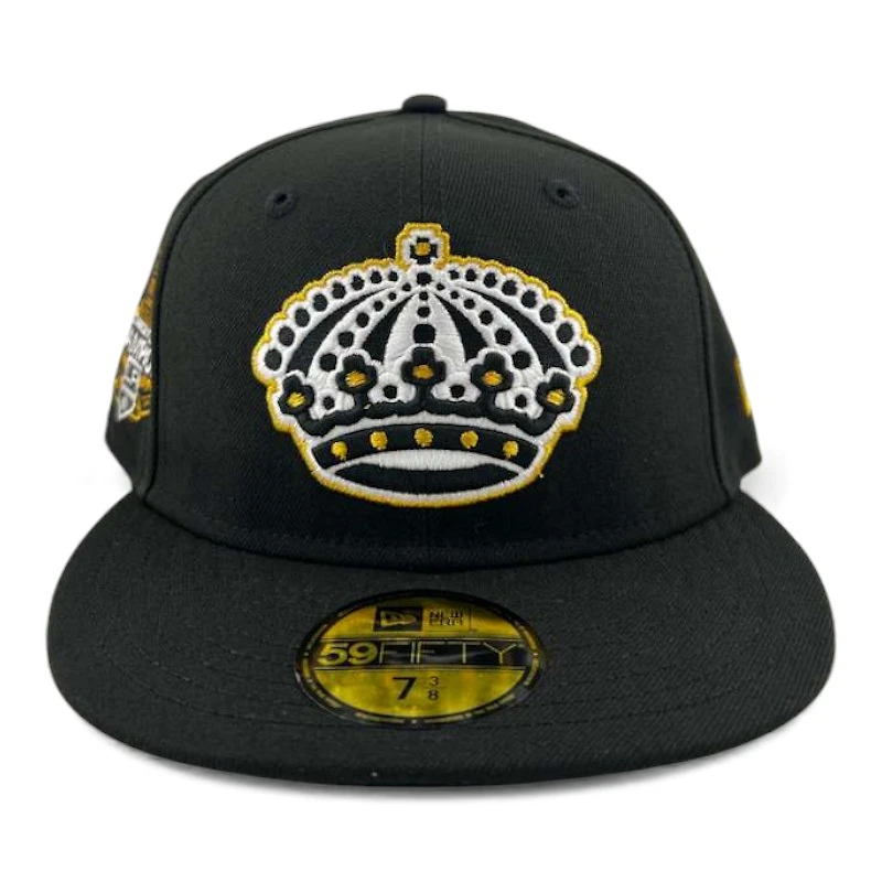 Los Angeles Kings Black "Royalty Collection" 2012 Stanley Cup Champs Patch UV New Era 59FIFTY Fitted Hat