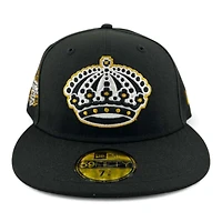 Los Angeles Kings Black "Royalty Collection" 2012 Stanley Cup Champs Patch UV New Era 59FIFTY Fitted Hat
