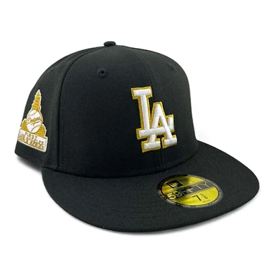 Los Angeles Dodgers Black "Royalty Collection" First WS Patch UV New Era 59FIFTY Fitted Hat