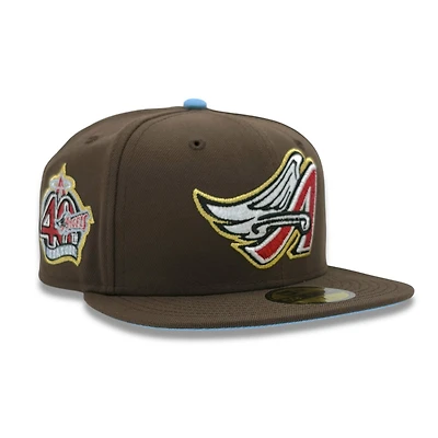 Anaheim Angels Walnut Brown 40th Anniversary Icy Blue UV New Era 59FIFTY Fitted Hat