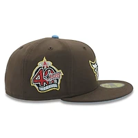 Anaheim Angels Walnut Brown 40th Anniversary Icy Blue UV New Era 59FIFTY Fitted Hat