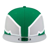 Philadelphia Eagles Kelly Green and Grey NFL Helmet Pack New Era 9FIFTY Snapback Hat