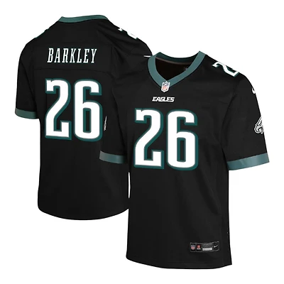 Youth Philadelphia Eagles Saquon Barkley Nike Black Alternate Game Jersey