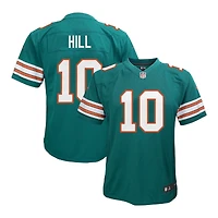 Youth Miami Dolphins Tyreek Hill Nike Aqua Alternate Game Jersey