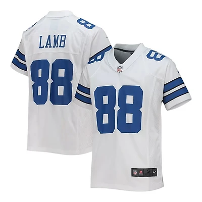 Youth Dallas Cowboys CeeDee Lamb Nike White Game Jersey
