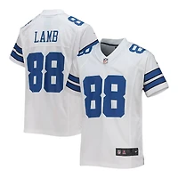 Youth Dallas Cowboys CeeDee Lamb Nike White Game Jersey