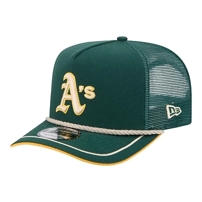 Oakland Athletics Green Vintage Rope Trucker New Era 9FIFTY A-Frame Snapback Hat