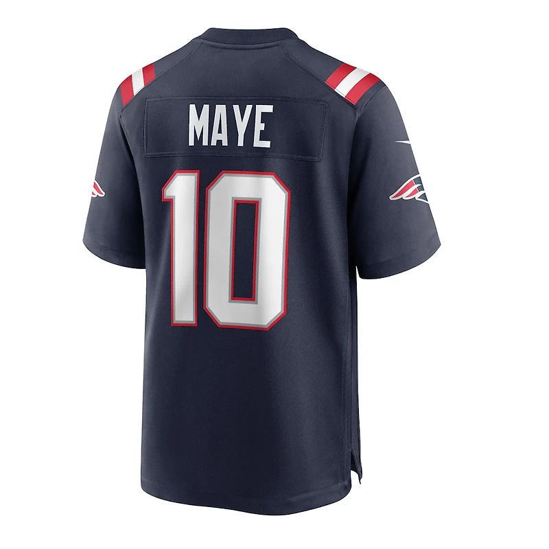 New England Patriots Drake Maye Navy Nike Game Jersey