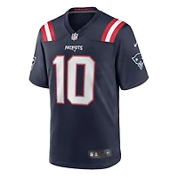 New England Patriots Drake Maye Navy Nike Game Jersey