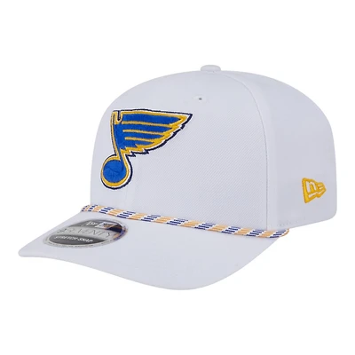 St. Louis Blues White Multi Rope New Era 9SEVENTY Stretch-Snap Hat