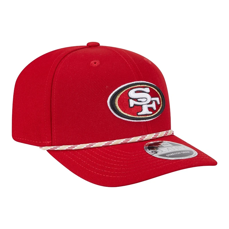 San Francisco 49ers Red Multi Rope New Era 9SEVENTY Stretch Snapback Hat