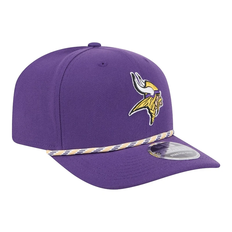 Minnesota Vikings Purple Multi Rope New Era 9SEVENTY Stretch Snapback Hat