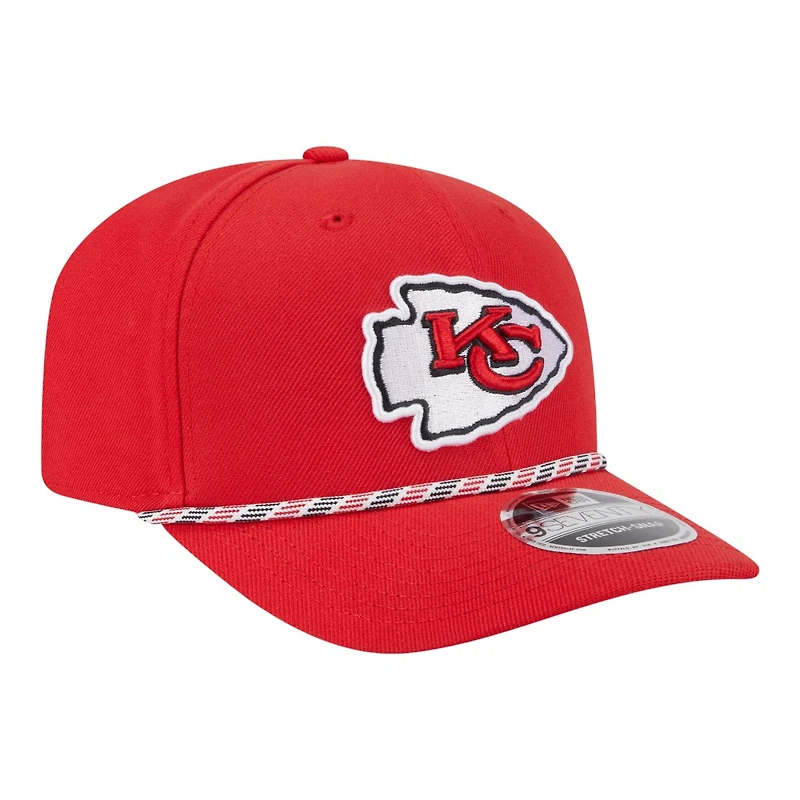 Kansas City Chiefs Red Multi Rope New Era 9SEVENTY Stretch Snapback Hat