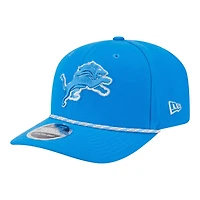 Detroit Lions Blue Multi Rope New Era 9SEVENTY Stretch Snapback Hat