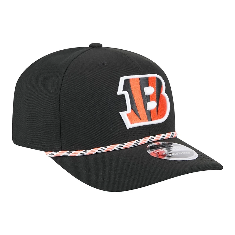 Cincinnati Bengals Black Multi Rope New Era 9SEVENTY Stretch Snapback Hat