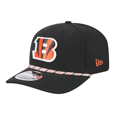 Cincinnati Bengals Black Multi Rope New Era 9SEVENTY Stretch Snapback Hat