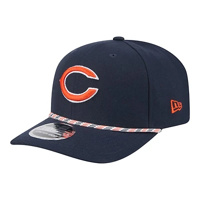 Chicago Bears Navy Multi Rope New Era 9SEVENTY Stretch Snapback Hat