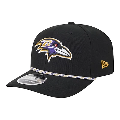 Baltimore Ravens Black Multi Rope New Era 9SEVENTY Stretch Snapback Hat