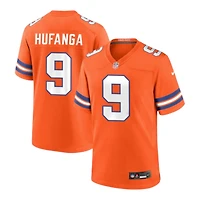 Denver Broncos Talanoa Hufanga Orange Crush Mile High Collection 1977 Throwback Player Nike Game Jersey