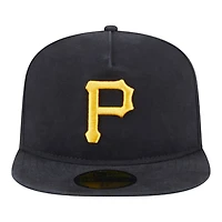Pittsburgh Pirates Black Championship Side Flag New Era 59FIFTY A-Frame Fitted Hat