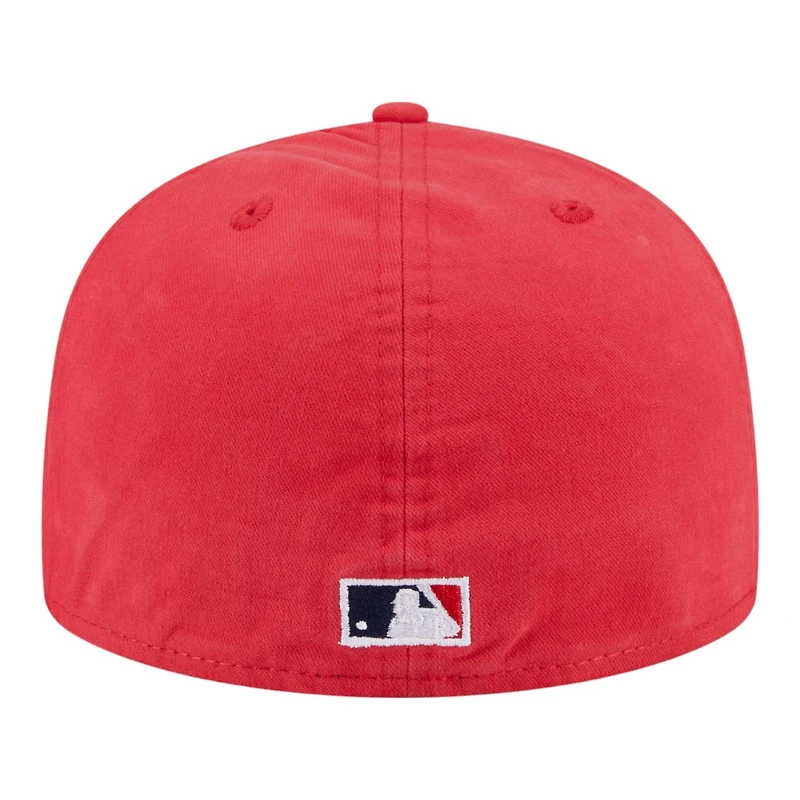 St. Louis Cardinals Red Championship Side Flag New Era 59FIFTY A-Frame Fitted Hat