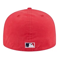 St. Louis Cardinals Red Championship Side Flag New Era 59FIFTY A-Frame Fitted Hat