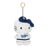 Los Angeles Dodgers White Hello Kitty 6 Inch Backpack Clip Keychain