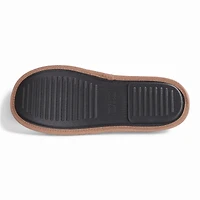 Men's Philadelphia Eagles Flannel Lined Brown Suede Scuff Slipper