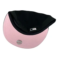 Los Angeles Dodgers Black and White 40th Anniversary Patch Pink UV New Era 59FIFTY Fitted Hat