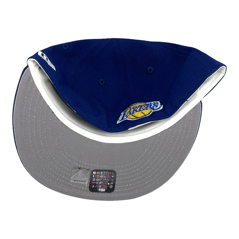 Los Angeles Lakers Royal Blue 17x Champs Patch Grey UV NBA New Era 59FIFTY Fitted Hat