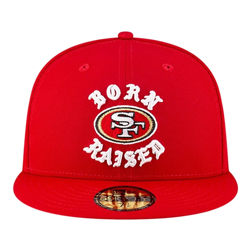 San Francisco 49ers Red Born x Raised New Era 59FIFTY Fitted Hat