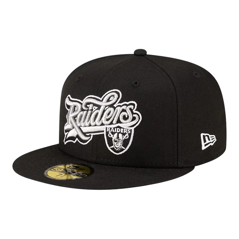Las Vegas Raiders Black Born x Raised New Era 59FIFTY Fitted Hat