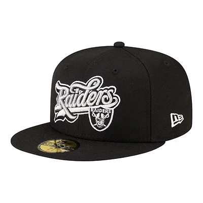 Las Vegas Raiders Black Born x Raised New Era 59FIFTY Fitted Hat
