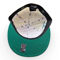 San Jose Sharks Chrome and Black 10th Anniversary Patch Green UV New Era 59FIFTY Fitted Hat