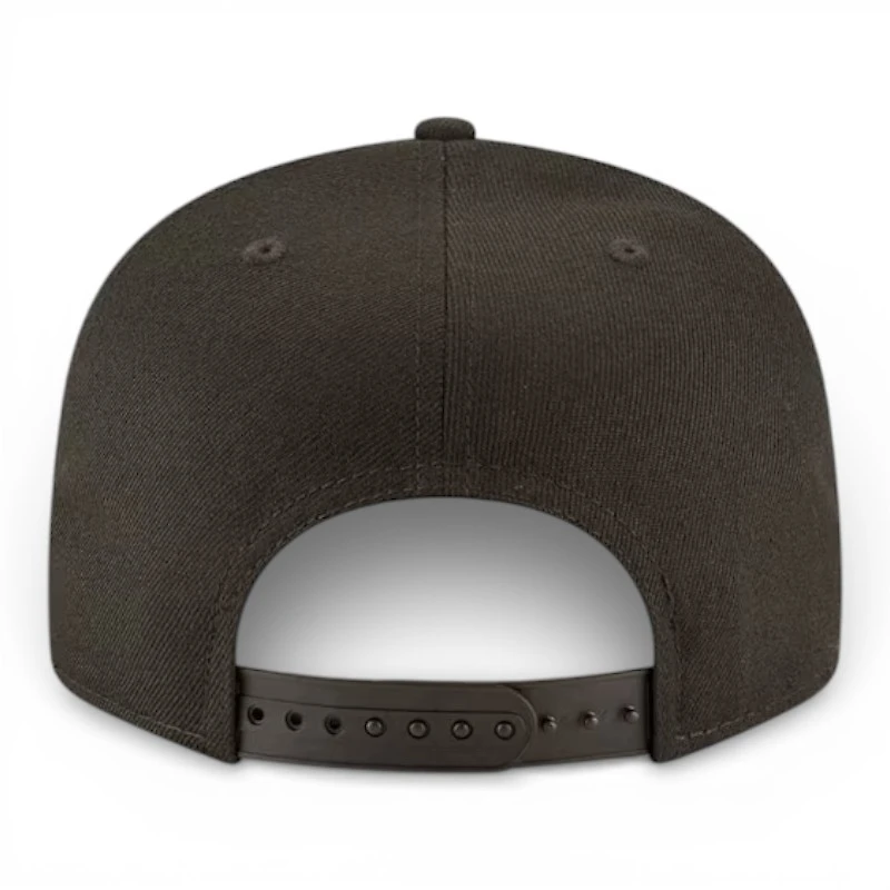 Los Angeles Dodgers Black on Black with Gold 2025 World Series Patch Grey UV New Era 9FIFTY Snapback Hat