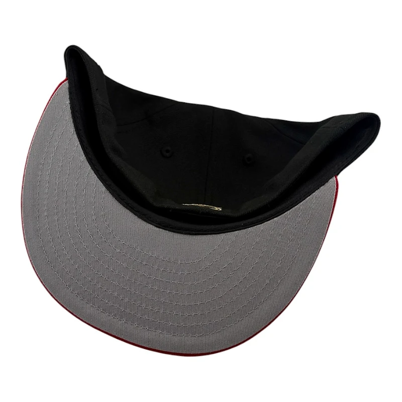 Vegas Golden Knights Black and Red 2017-18 Inaugural Season Patch Grey UV New Era 59FIFTY Fitted Hat