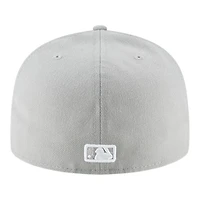Los Angeles Dodgers Gray Back-to-Back World Series Champs Baseball Diamond Patch Grey UV New Era 59FIFTY Fitted Hat