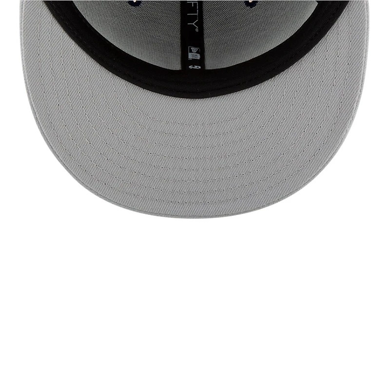 Los Angeles Dodgers Gray Back-to-Back World Series Champs Baseball Diamond Patch Grey UV New Era 59FIFTY Fitted Hat