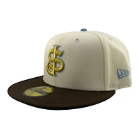 San Jose Giants Chrome and Brown 30th Anniversary Patch Icy Blue UV New Era 59FIFTY Fitted Hat