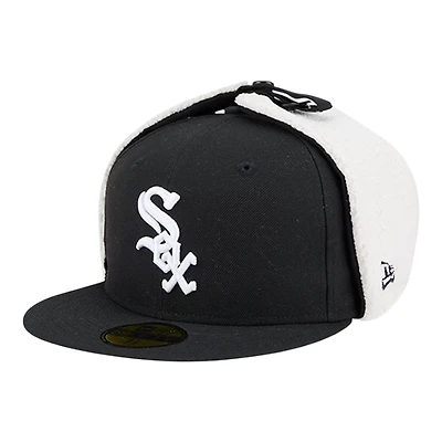 Chicago White Sox Black Dog Ear Classic New Era 59FIFTY Fitted Hat