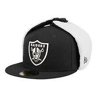 Las Vegas Raiders Black Dog Ear Classic New Era 59FIFTY Fitted Hat