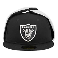 Las Vegas Raiders Black Dog Ear Classic New Era 59FIFTY Fitted Hat
