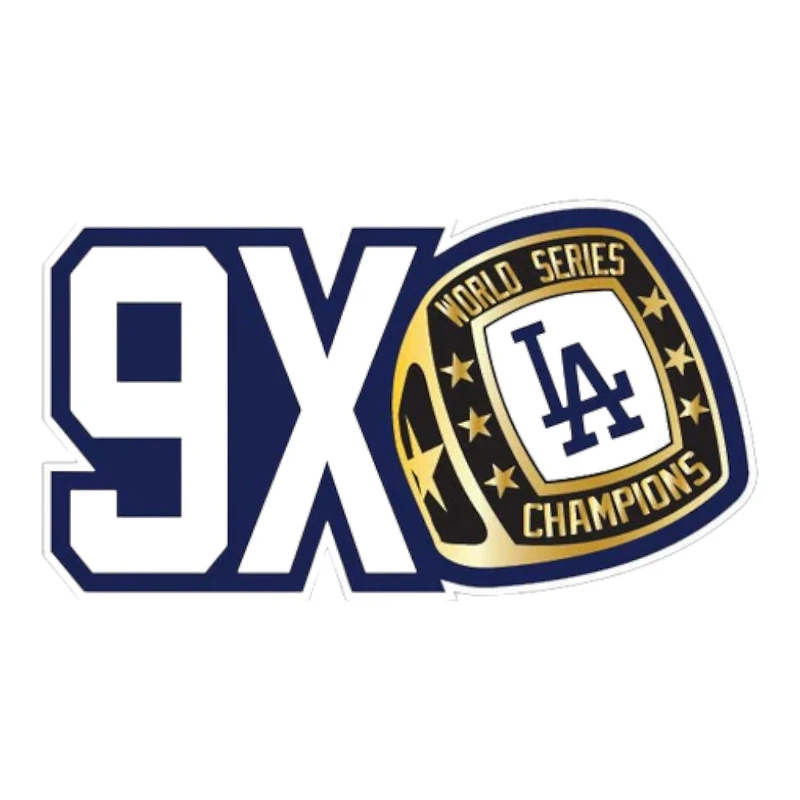 Los Angeles Dodgers Royal Blue 9X World Series Champs Ring Patch New Era 59FIFTY Fitted Hat