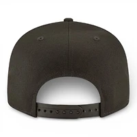 Los Angeles Dodgers Black on Black 2025 World Series Champions Locker Room Patch Grey UV New Era 9FIFTY Snapback Hat