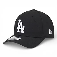 Los Angeles Dodgers Black Back-to-Back World Series Champs Ring Patch Grey UV New Era 9FORTY M-Crown Adjustable Hat