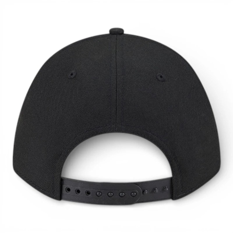 Los Angeles Dodgers Black Back-to-Back World Series Champs Ring Patch Grey UV New Era 9FORTY M-Crown Adjustable Hat