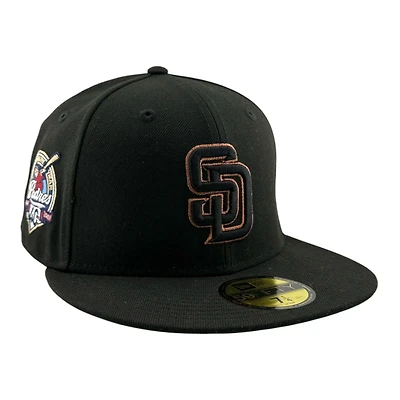 San Diego Padres Black with Copper Metallic Stitching 40th Anniversary Patch New Era 59FIFTY Fitted Hat