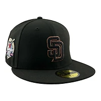 San Diego Padres Black with Copper Metallic Stitching 40th Anniversary Patch New Era 59FIFTY Fitted Hat
