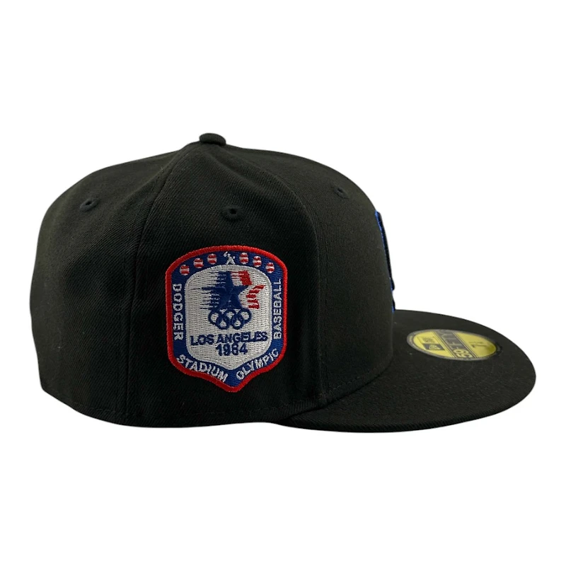 Los Angeles Dodgers Black with Royal Blue Metallic Stitching 2000 WS Patch New Era 59FIFTY Fitted Hat